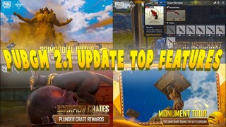 PUBG 2.1 UPDATE TOP 10 NEW FEATURES | PUBG NEW UPDATE | PUBG MOBILE 2.1 UPDATE