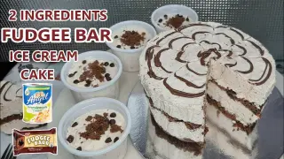 FUDGEE BAR ICE CREAM CAKE| NO BAKE NEGOSYONG PATOK W COMPUTATION 2 INGREDIENTS BUSINESS IDEA DESSERT