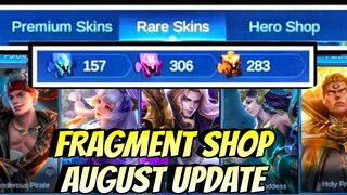 FRAGMENT SHOP AUGUST UPDATE!🌸 - WHICH SKINS & WHICH HEROES?🤔