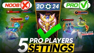 5 CONTROL SETTINGS PRO PLAYERS USES