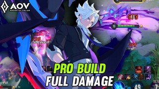 AOV : NAKROTH DIMENSION BREAKER GAMEPLAY | BUILD FULL DAMAGE PRO BUILD - ARENA OF VALOR