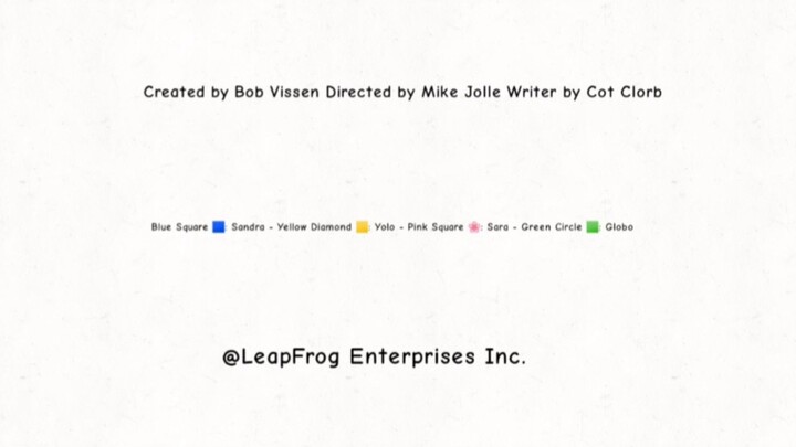 LeapFrog: Shapies Ending Credits