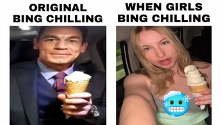 John Cena Bing Chilling Vs Girls Bing Chilling...