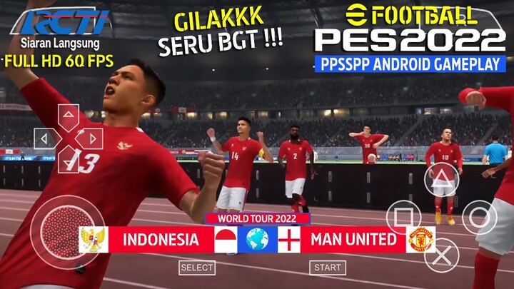 SANG GARUDA MENUJU OLD TRAFFORD ! TIMNAS VS MAN UNITED ! MENANTANG RONALDO ! PES PPSSPP WORLD TOUR