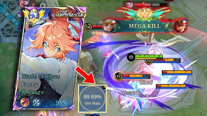 LATE GRIND! FANNY PUSHING MMR  DOMINATED RANKED - MLBB
