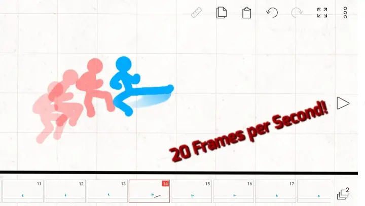 How a Flying Kick is Being Animated in 20 FPS! (Flipaclip 2021)