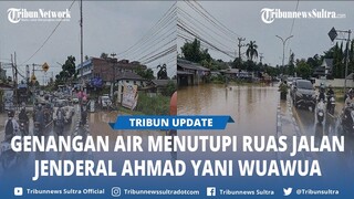 Satu Sisi Jalan Jenderal Ahmad Yani Wua Wua Kendari Sulawesi Tenggara Ditutup Sementara Imbas Banjir