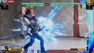 KOF15　チャンピオン　オメガルガールvsテリー　開幕早々１１Hitコンボで５割　ワイルドテリー