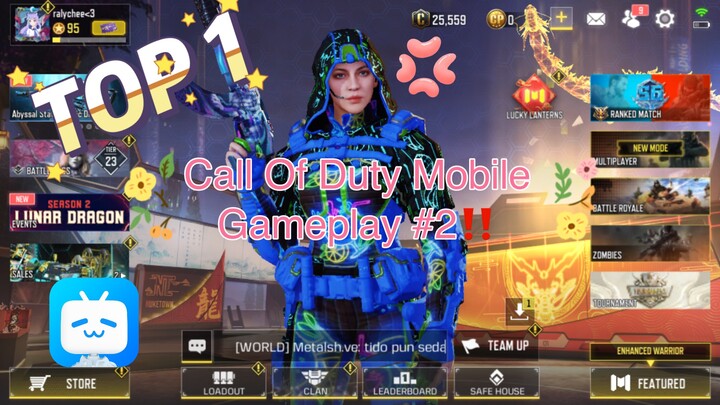 Call Of Duty Mobile Gameplay #2 ‼️ pusyingggggg