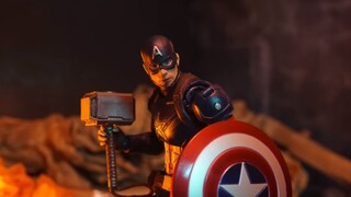 Animasi Stop-Motion Avengers 4 - Pertarungan Ketiga Raksasa Melawan Thanos