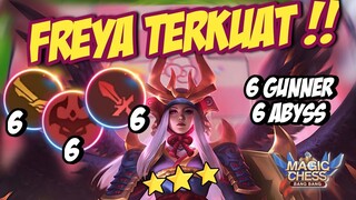ULTIMATE FREYA COMBO - 6 GUNNER 6 ABYSS 6 WM ! MAGIC CHESS