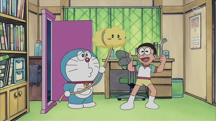 Doraemon (2005) Episode 259 Dubbing Indonesia: Ke Sekolah Naik Awan & Rumahku Adalah Kereta Malam