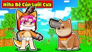 SINH TỐ TEAM BẤT NGỜ KHI HIHA BIẾN THÀNH EM BÉ CÚN SHIBA CHAINSAW MAN TRONG MINECRAFT 😱🐶😎