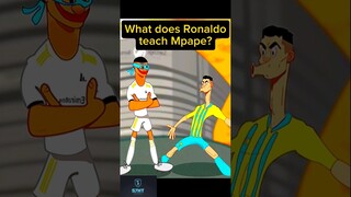 What does Ronaldo teach Mpape?💪🏼😎 #cristianoronaldo #mbappe #football #Soccer #messi #gameplay #suii