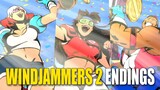 Windjammers 2: All Arcade Mode Endings | ALL CHARACTERS