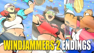 Windjammers 2: All Arcade Mode Endings | ALL CHARACTERS