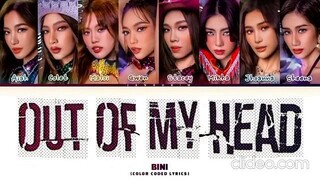 BINI - 'Out Of My Head' lyrics (Color Coded) (sped up)