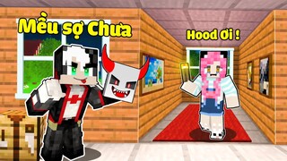 REDHOOD THỬ THÁCH 24 GIỜ TROLL MA CHỊ PANDA TRONG MINECRAFT*1 NGÀY REDHOOD HÙ DỌA MỀU PHÁT KHÓC