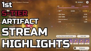 FISCHL 1ST GODLY ARTIFACT! STREAM HIGHLIGHTS! This is what happen when you get the RIGHT ARM EXODIA