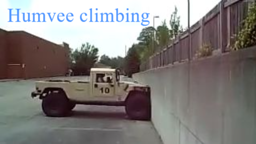 Humvee Climbing Vertical Wall 1