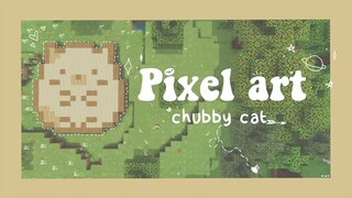 [mcpe] chubby cat ~ 🎨 minecraft pixel art tutorial