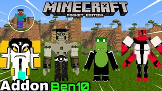 แจก+รีวิวแอดออนเบ็นเท็นสมจริงมาก!!โครตเจ๋ง!!เหมือนในการ์ตูน Minecraft pe 1.16.201 BEN10