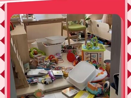 Those toys that look messy to you actually have a perfectly logical arrangement in their own world.