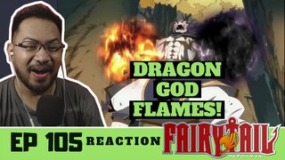 Fairy Tail Episode 105 [REACTION] "Fire Dragon vs. Flame God"