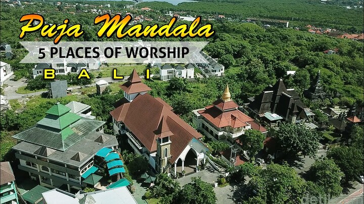 Unik....!!! Tempat Ibadah 5 Agama | Puja Mandala | Nusa Dua | Bali
