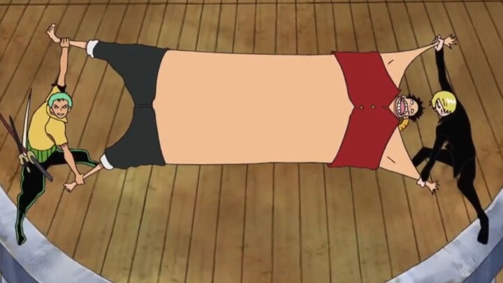 [One Piece Hilarious Series] 7 The correct way to use Luffy, Zoro Sanji, you two also cooperate so w