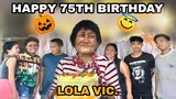 1ST TIME DAW NI LOLA VIC MAG CELEBRATE NA MAY LECHON ( 75TH BIRTHDAY)