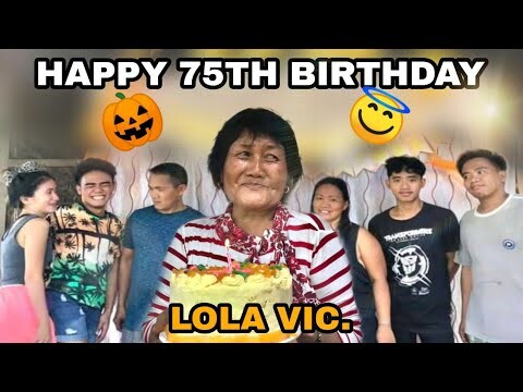 1ST TIME DAW NI LOLA VIC MAG CELEBRATE NA MAY LECHON ( 75TH BIRTHDAY)