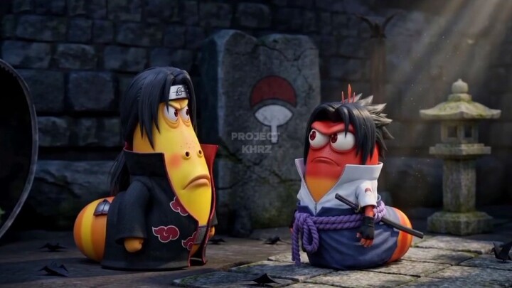 Larva cosplay Uchiha😳