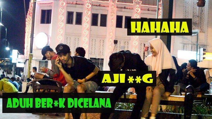 PRANK GOKIL!!!! -  Ber*k Dicelana sampai orangnya kabur - Prank Indonesia || RJK CHANNEL