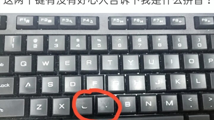 Silly genius reply: Could someone kindly tell me what pinyin these two keys represent?