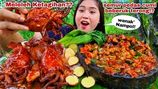 JADI NGILER⁉️ SEMUR CUMI COBEK JUMBO BEBERUK TERONG JENGKOL MENTAH SAWI PAHIT REBUS