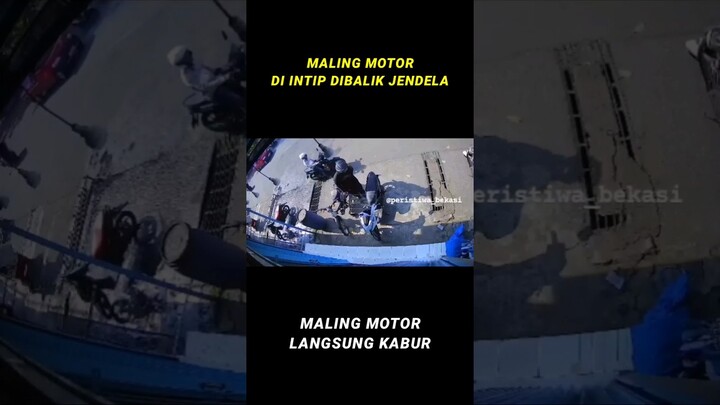 MALING MOTOR DI INTIP OLEH KORBAN