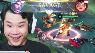Savage Menggunakan Hero Terkuat Setelah Harith! (Mobile Legends)