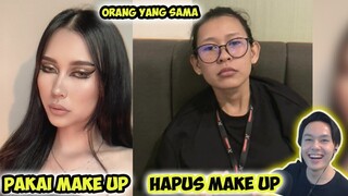 HAPUS MAKE UP NYA HILANG CANTIK NYA !