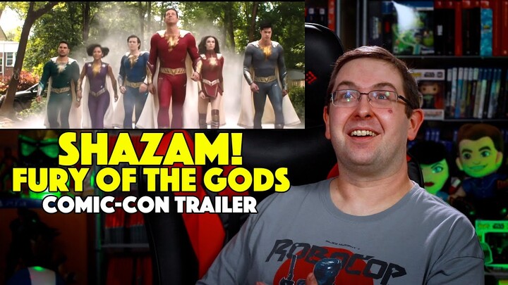 REACTION! Shazam!: Fury of the Gods Comic-Con Trailer - Zachary Levi DC Comics Movie 2022