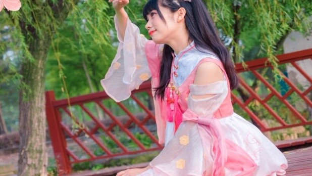 【Yao】 Peach Blossom Smile♬ Can I still find peach blossoms at this time of year♪