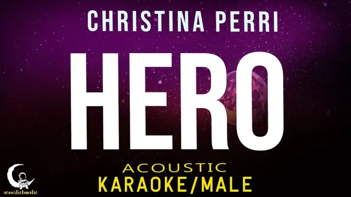 HERO - Cash Cash ft. Christina Perri ( Acoustic Karaoke/Male Key )