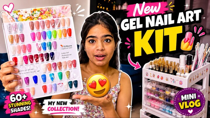 New Gel Nail Art Kit Trolly ✨ | DIY Nail Art Mini Vlog