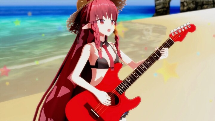 [Arknights MMD] Video of Red Bean secretly practicing guitar leaked!
