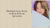Kim Sejeong - 'Warning' (Feat. IIIBOI) (Easy Lyrics)