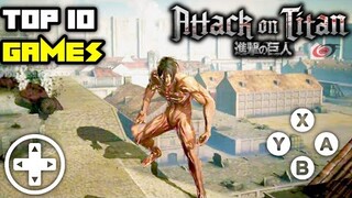 Top 15 Attack on Titan Games for Android | With Download link links Part 1st