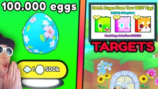 Opening 100.000 Eggs! To Get New Huge Pets in Pet Sim 99