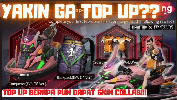 Top up berapapun dapat skin!!! Yakin ga top up?? | JAJANGAME| LIFEAFTER X EVANGELION