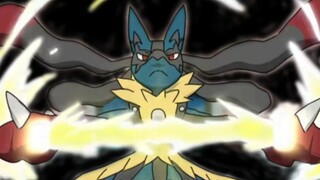 Lucario! Một đôi nắm đấm sắt để chấm dứt cái ác, một làn sóng trên tay để dẫn đường cho thế giới.