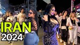 IRAN 2024 🇮🇷-  Night walk of Iranian Girls and Boys around Tehran city - Iran walking tour